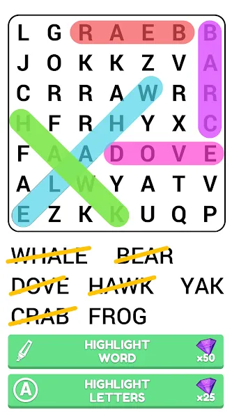 Скачать Word Search Puzzle Game [MOD: без рекламы и подсказки доступны] — скриншот 5