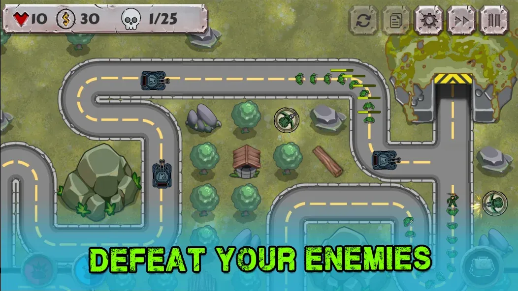 Скачать Battle Strategy: Tower Defense [MOD: безлимитные деньги и усиленные башни] на телефон — скриншот 4