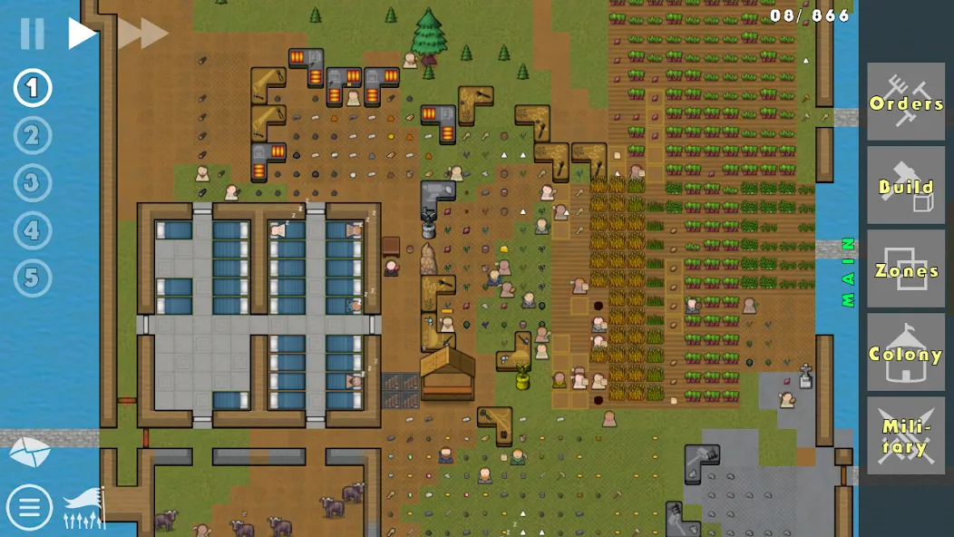 Going Deeper! : Colony Sim [MOD: безлимитные ресурсы и ускоренное строительство] (Бесплатно / APK) — скриншот 2