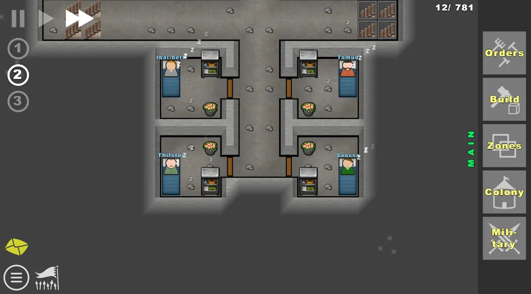 Going Deeper! : Colony Sim [MOD: безлимитные ресурсы и ускоренное строительство] (Бесплатно / APK) — скриншот 4