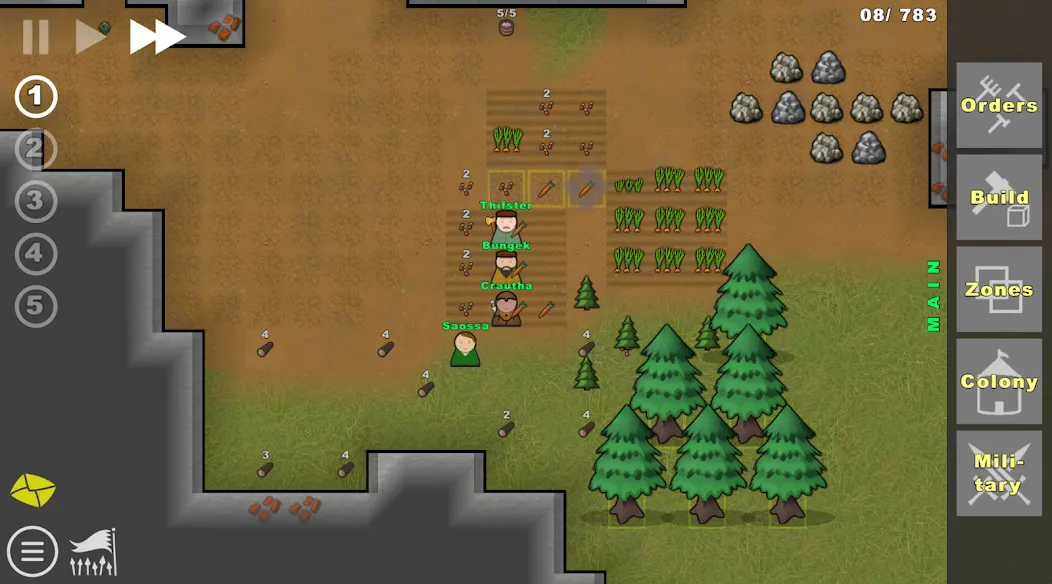 Going Deeper! : Colony Sim [MOD: безлимитные ресурсы и ускоренное строительство] (Бесплатно / APK) — скриншот 5
