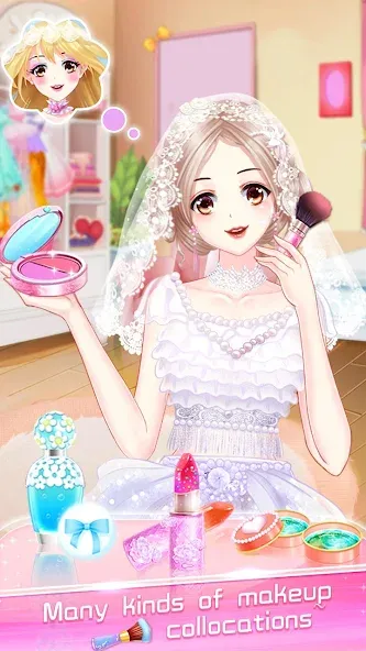 Makeup Bride: Perfect Wedding [MOD: безлимитные деньги и все наряды открыты] — Скачать бесплатно (APK) — скриншот 1