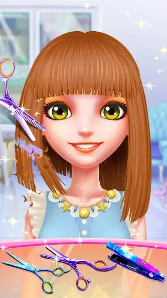 Взломанная Girls Hair Salon [MOD: безлимитные деньги и все предметы] на Андроид — скриншот 5