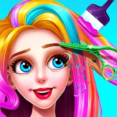 Взломанная Girls Hair Salon [MOD: безлимитные деньги и все предметы] на Андроид