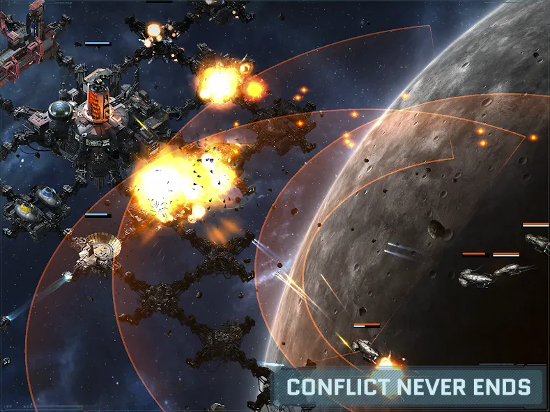 Скачать взлом VEGA Conflict [MOD: безлимитные ресурсы и быстрый прогресс] — скриншот 2