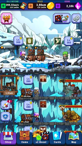 Idle Dungeon Tycoon [MOD: много денег и ресурсов] последняя версия — скриншот 5