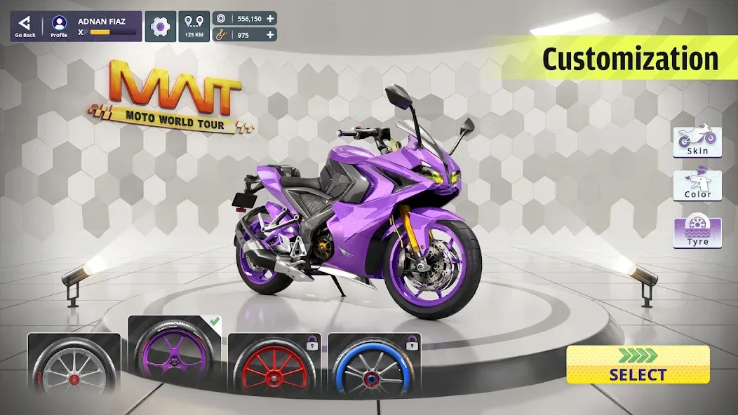 Взломанная Moto World Tour: Bike Racing [MOD: безлимитные деньги и все байки] на Андроид — скриншот 4