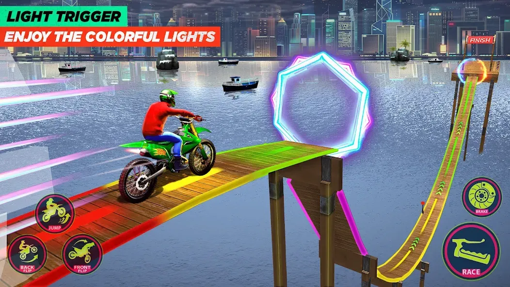 Скачать Bike Stunt Game: Tricks Master [MOD: безлимитные деньги и все трюки] на телефон — скриншот 4