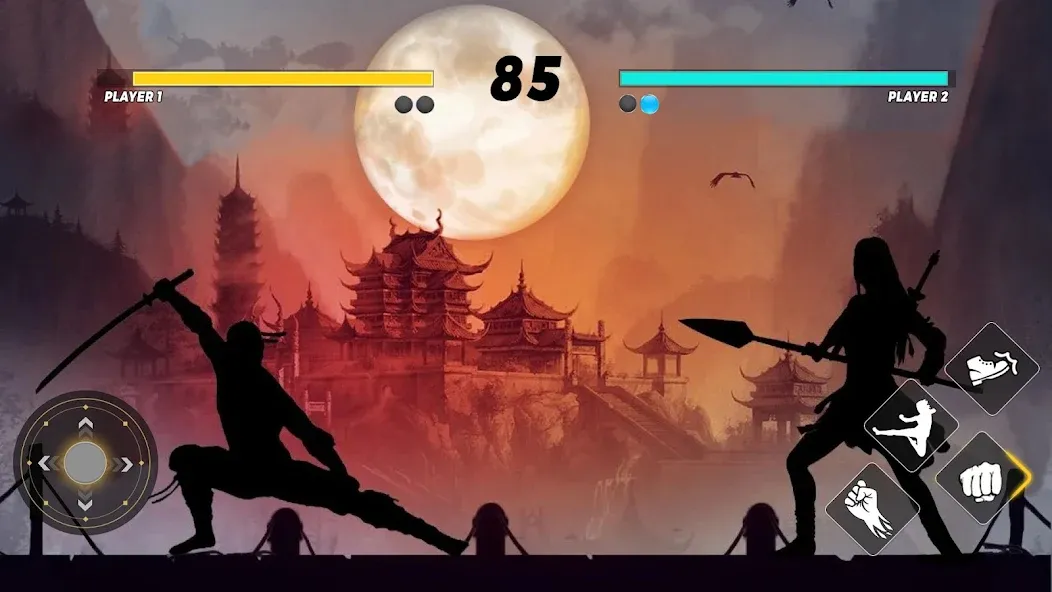 Sword Shadow Fighting Game 3D [MOD: безлимитные деньги и оружие] на Андроид — скриншот 2