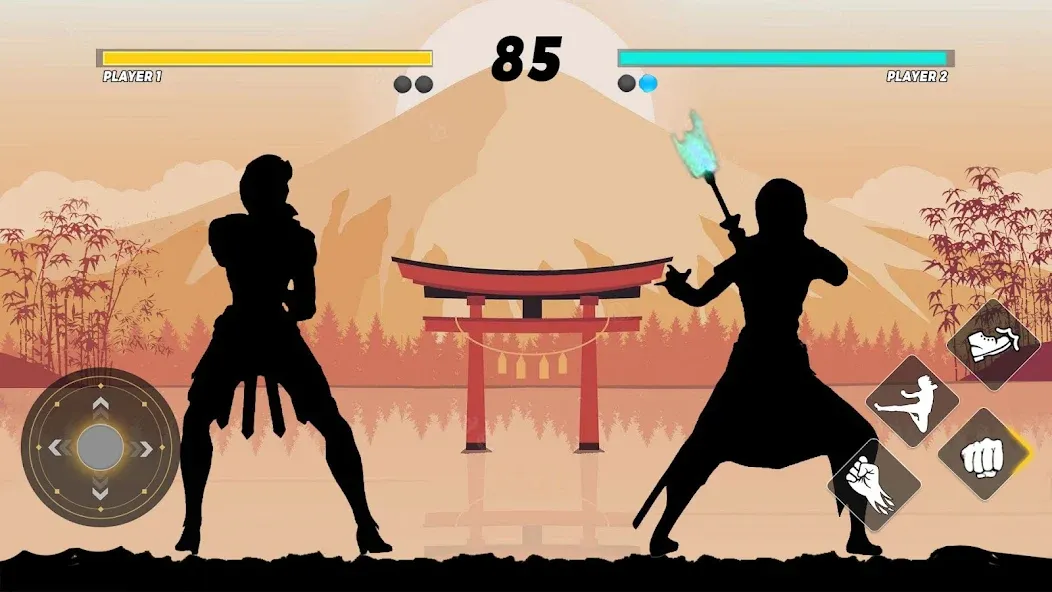 Sword Shadow Fighting Game 3D [MOD: безлимитные деньги и оружие] на Андроид — скриншот 4