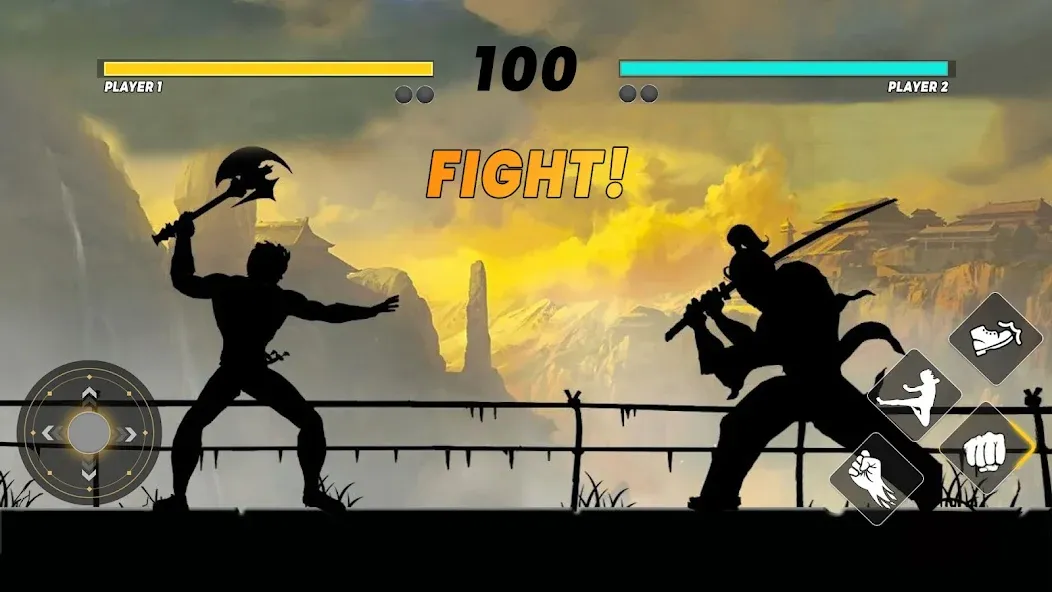 Sword Shadow Fighting Game 3D [MOD: безлимитные деньги и оружие] на Андроид — скриншот 5