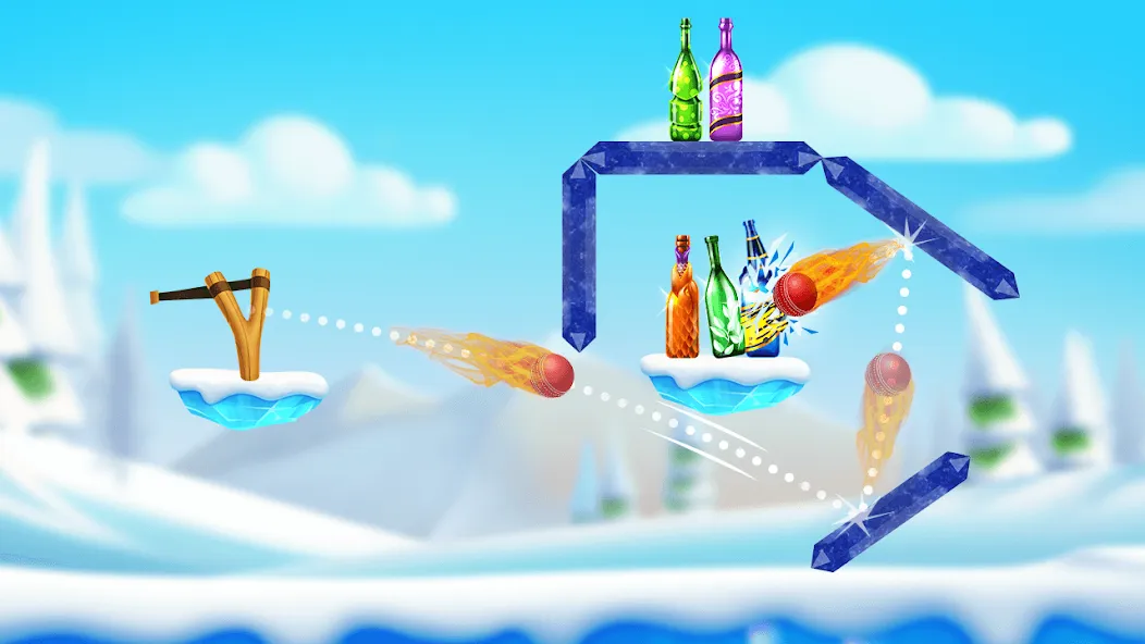 Взломанная Bottle Shooting Game 2 [MOD: безлимитные патроны и открыты все уровни] на Андроид — скриншот 4