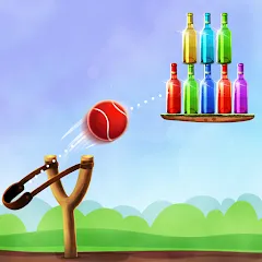 Взломанная Bottle Shooting Game 2 [MOD: безлимитные патроны и открыты все уровни] на Андроид
