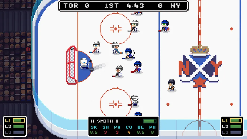 Ice League Hockey [MOD: безлимитные деньги и улучшенная команда] последняя версия — скриншот 1
