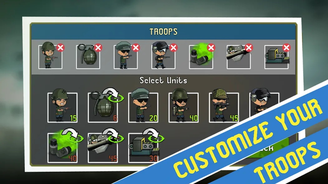 Скачать взлом Army War: Military Troop Games [MOD: безлимитные деньги и оружие] — скриншот 1