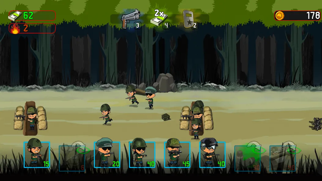 Скачать взлом Army War: Military Troop Games [MOD: безлимитные деньги и оружие] — скриншот 3