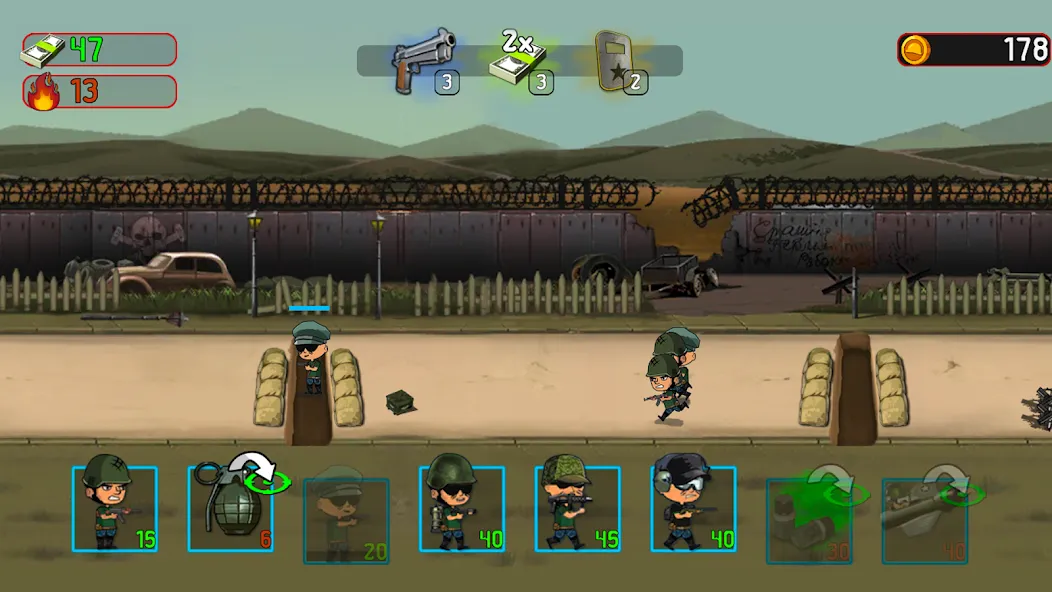 Скачать взлом Army War: Military Troop Games [MOD: безлимитные деньги и оружие] — скриншот 5