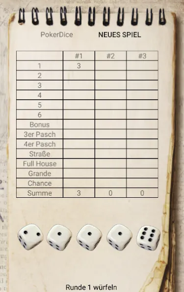 Dice Poker [MOD: безлимитные деньги и удача] на Андроид — скриншот 1