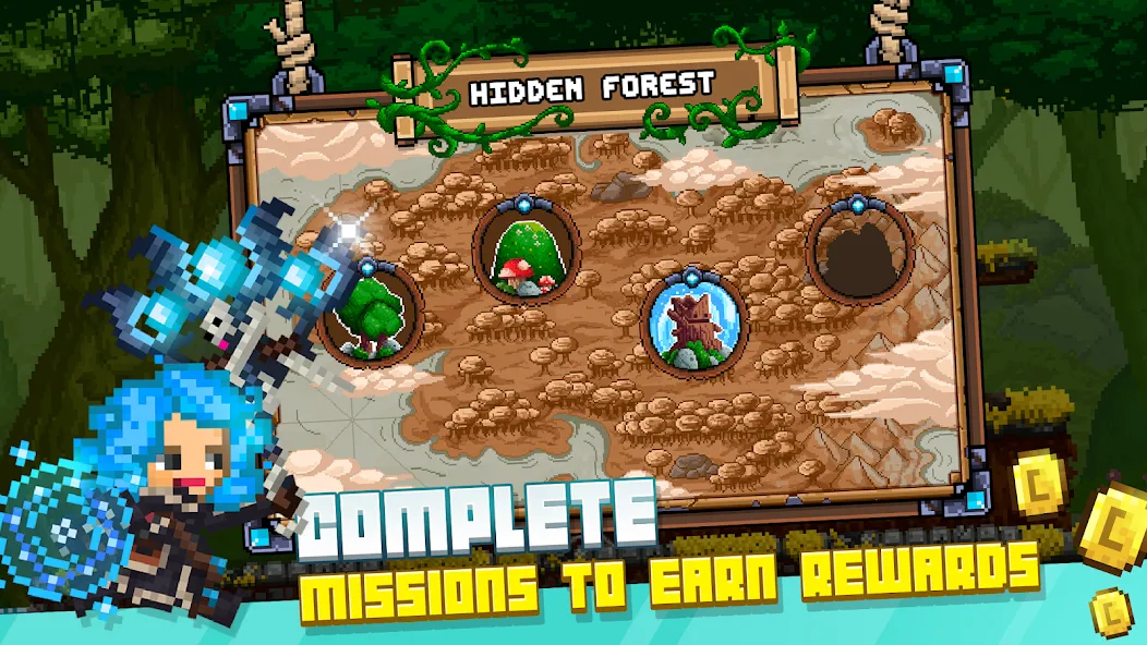 Bit Heroes Runner: Pixel Blitz [MOD: безлимитные монеты и энергия] последняя версия — скриншот 3