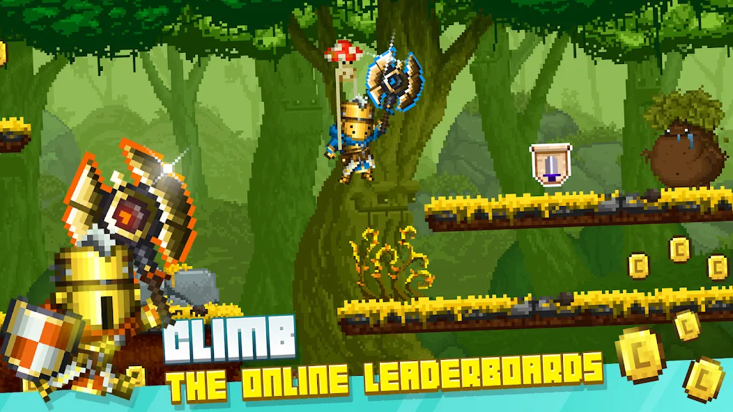 Bit Heroes Runner: Pixel Blitz [MOD: безлимитные монеты и энергия] последняя версия — скриншот 4