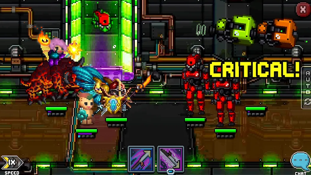Скачать Bit Heroes Quest: Pixel RPG [MOD: безлимитные ресурсы и улучшенная экипировка] — скриншот 1