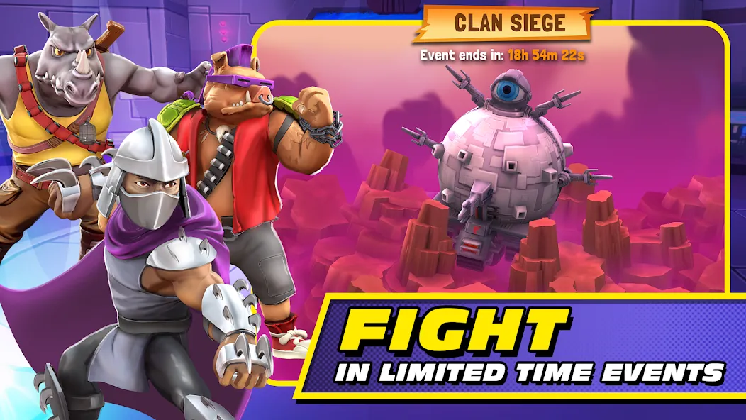 Взломанная TMNT: Mutant Madness [MOD: безлимитные ресурсы и усиленные герои] на Андроид — скриншот 4