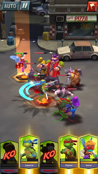 Взломанная TMNT: Mutant Madness [MOD: безлимитные ресурсы и усиленные герои] на Андроид — скриншот 5