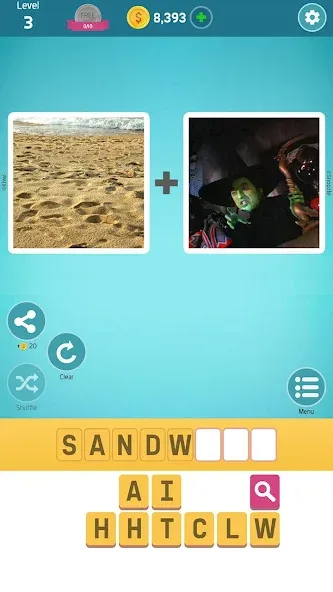 Скачать взлом Pictoword: Fun Brain Word Game [MOD: без рекламы и подсказки бесплатно] — скриншот 1