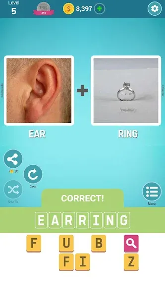 Скачать взлом Pictoword: Fun Brain Word Game [MOD: без рекламы и подсказки бесплатно] — скриншот 3
