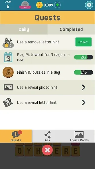 Скачать взлом Pictoword: Fun Brain Word Game [MOD: без рекламы и подсказки бесплатно] — скриншот 4