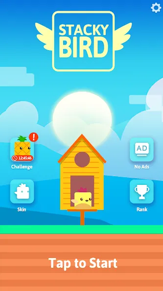 Скачать Stacky Bird: Fun Egg Dash Game [MOD: безлимитные монеты и все скины] на телефон — скриншот 1
