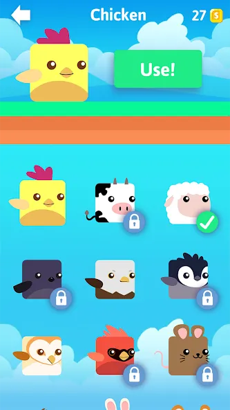 Скачать Stacky Bird: Fun Egg Dash Game [MOD: безлимитные монеты и все скины] на телефон — скриншот 4