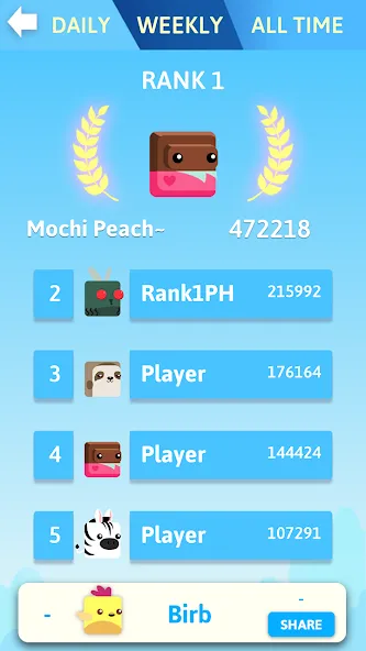 Скачать Stacky Bird: Fun Egg Dash Game [MOD: безлимитные монеты и все скины] на телефон — скриншот 5