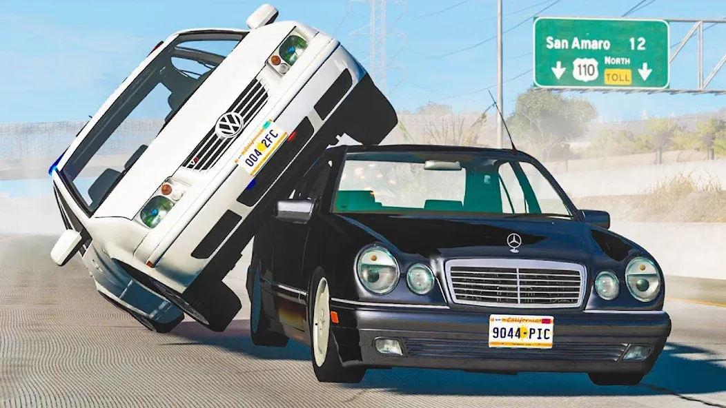 Скачать Realistic Car Crash Simulator [MOD: безлимитные деньги и все машины открыты] — скриншот 2