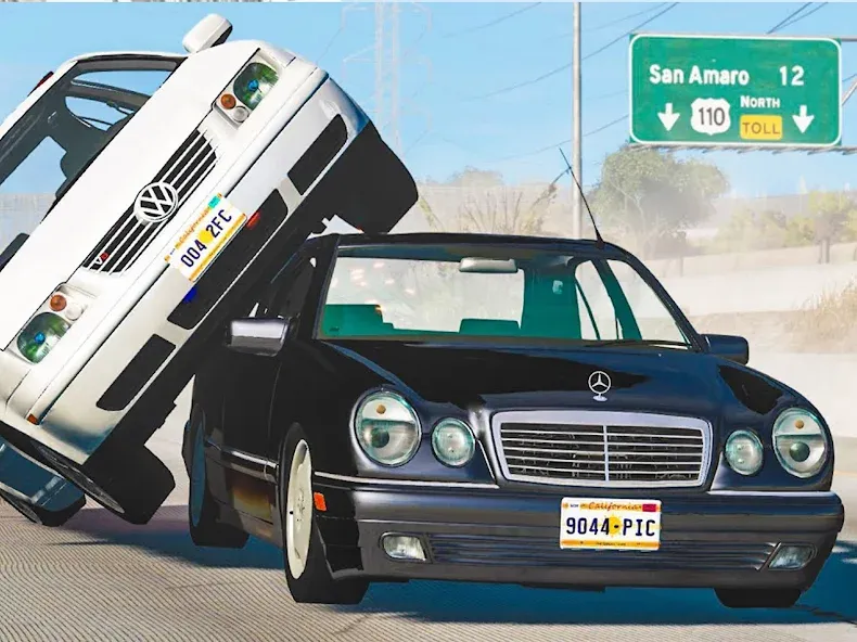 Скачать Realistic Car Crash Simulator [MOD: безлимитные деньги и все машины открыты] — скриншот 5