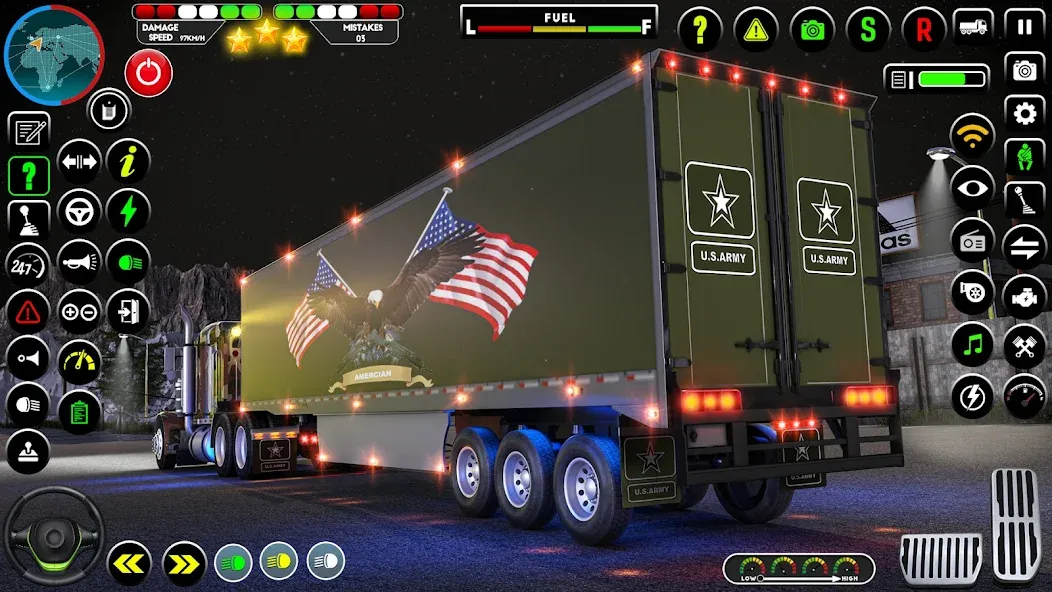 Army Truck Transporter Game 3D [MOD: безлимитные деньги и все уровни открыты] — Скачать бесплатно (APK) — скриншот 2