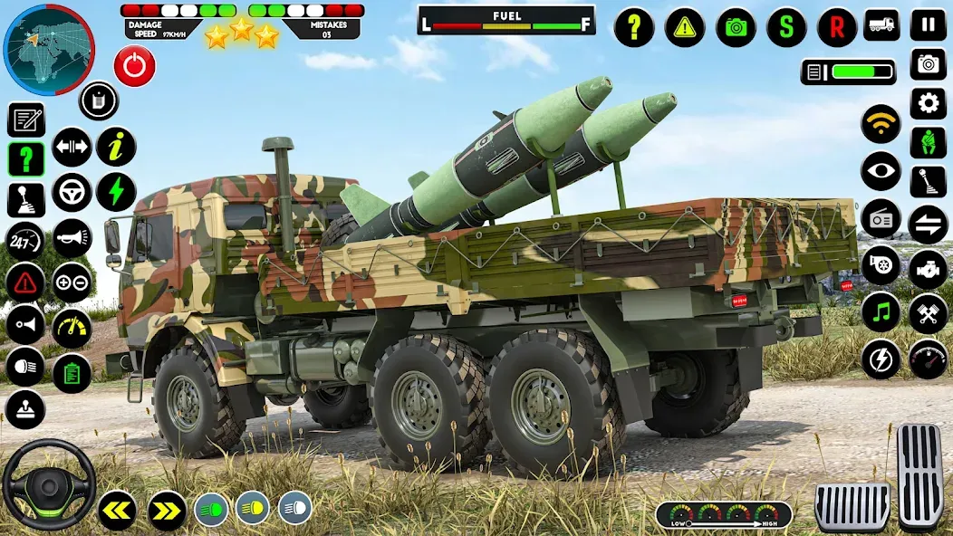 Army Truck Transporter Game 3D [MOD: безлимитные деньги и все уровни открыты] — Скачать бесплатно (APK) — скриншот 3