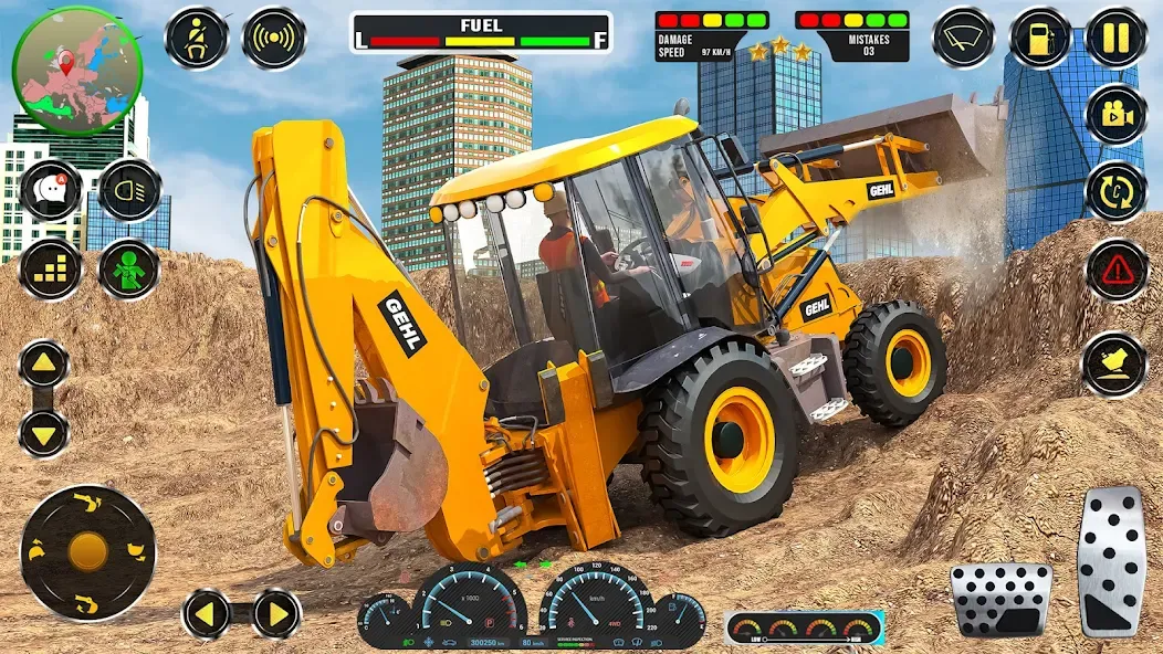 Скачать Real JCB Construction Games 3D [MOD: безлимитные деньги и техника открыта] — скриншот 5