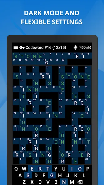 Keywords — Codeword Puzzle [MOD: открыты все уровни и подсказки] — Скачать бесплатно (APK) — скриншот 3