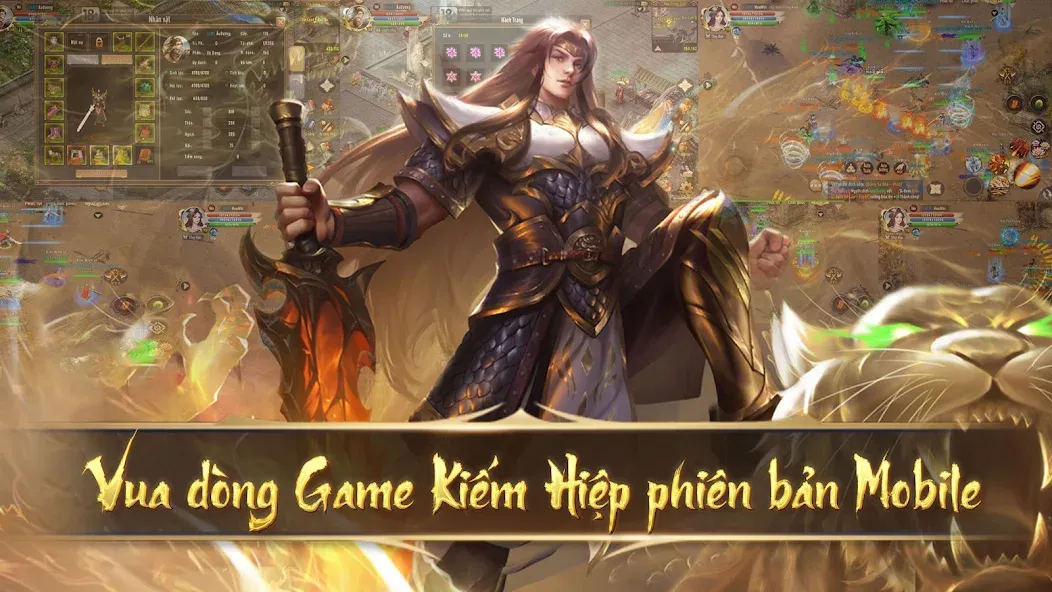 Kiếm Vương 1 [MOD: безлимитные ресурсы и мощное снаряжение] на Андроид — скриншот 1