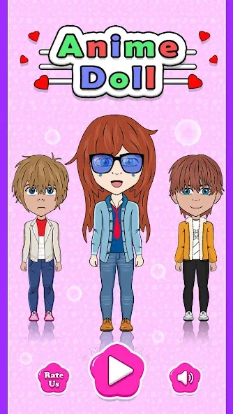 Anime Doll Designer [MOD: разблокированы все наряды и аксессуары] на Андроид — скриншот 1