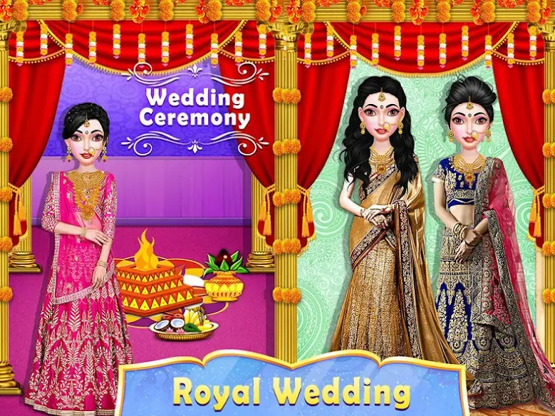 Wedding Fashion Indian 2024 [MOD: безлимитные монеты и наряды открыты] (Бесплатно / APK) — скриншот 2