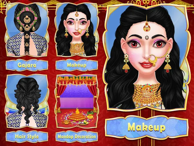 Wedding Fashion Indian 2024 [MOD: безлимитные монеты и наряды открыты] (Бесплатно / APK) — скриншот 5