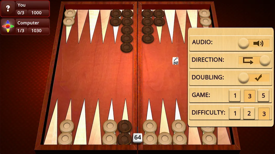 Backgammon Mighty [MOD: без рекламы и все функции открыты] — Скачать бесплатно (APK) — скриншот 3