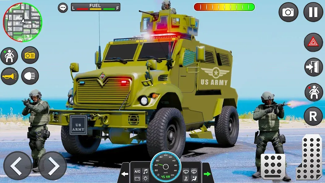 Army Vehicle Cargo Transport [MOD: безлимитные деньги и топливо] — Скачать бесплатно (APK) — скриншот 1