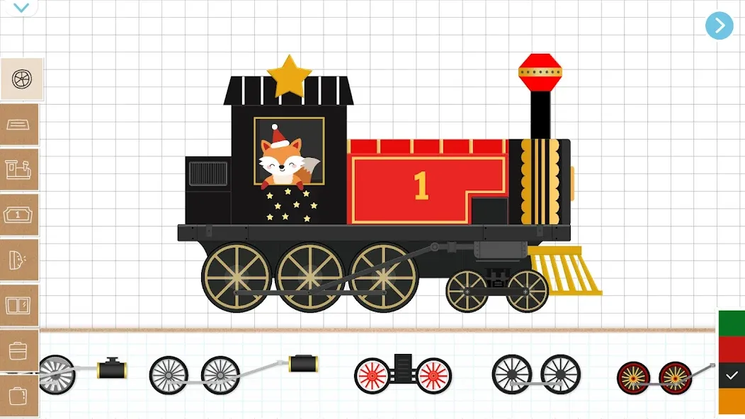 Взломанная Christmas Train Game For Kids [MOD: открыты все праздничные уровни] на Андроид — скриншот 3