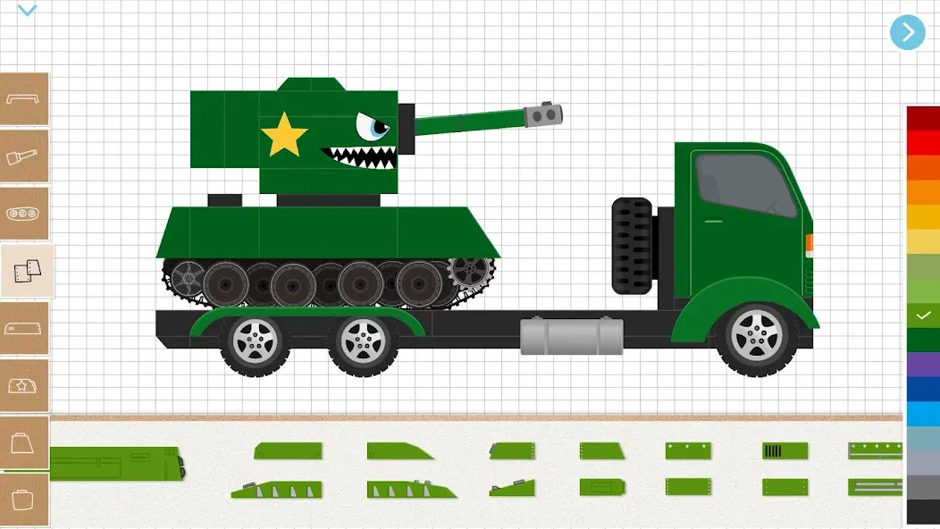Labo Tank-Armored Car & Truck [MOD: много брони и безлимитные боеприпасы] (Бесплатно / APK) — скриншот 5