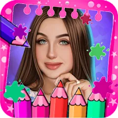 Скачать Lady Diana Coloring Game [MOD: без рекламы и все раскраски открыты]