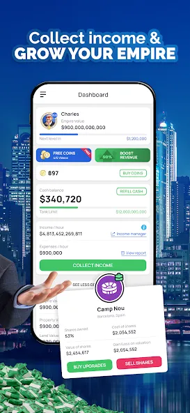 Landlord - Estate Trading Game [MOD: безлимитные деньги и недвижимость] — Скачать бесплатно (APK) — скриншот 2