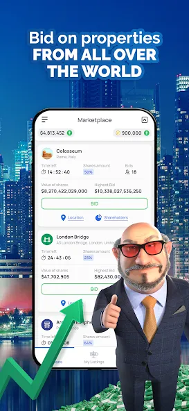 Landlord - Estate Trading Game [MOD: безлимитные деньги и недвижимость] — Скачать бесплатно (APK) — скриншот 5